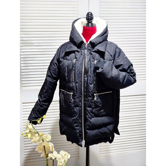 Orolay Women's Black Hooded Down Jacket With Fleece Lining Size Large 318 - Picture 11 of 16